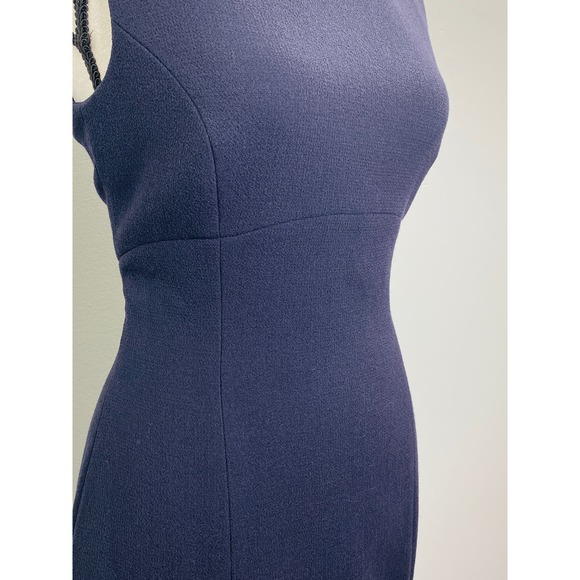 Escada Elements Black Wool Sheath Dress Womens 34 US 4 Career Cocktail Classic - Picture 6 of 7